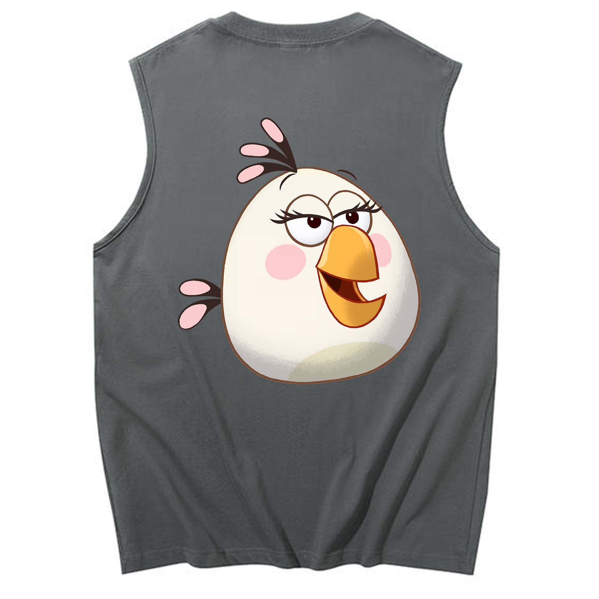 （画像用） Angry Birds アングリーバード コットン100％タンクトップ（背面プリント）